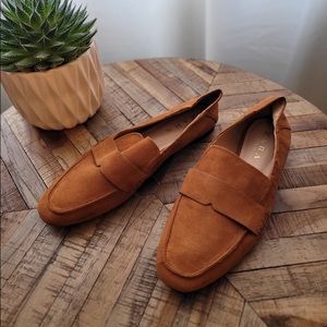Zara Faux Leather Flats